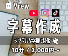 動画の【字幕 / テロップ】作成いたします 面倒で時間のかかる字幕作成、お任せください！