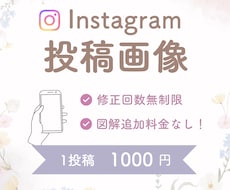 Instagramフィード投稿画像作成します イメージ1