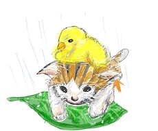 ペットの水彩画風の似顔絵書きます ご要望はお気軽にご相談ください♪