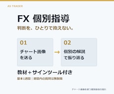 3名限定でFXを個別指導します イメージ1