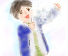 日常の幸せな場面をデジタル水彩画絵で描きます イメージ1