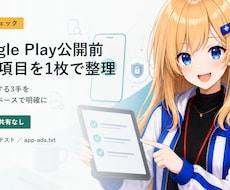 Google Play公開前の不足項目を整理します イメージ1