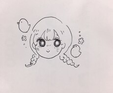 ゆるい感じの女の子イラスト描きます イメージ1
