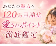 あなたの魅力を120％言語化します イメージ1