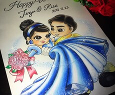 結婚式のウェルカムボードを作成いたします イメージ1