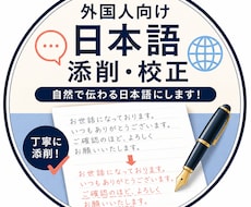 外国人の方向けに文章を綺麗にします イメージ1