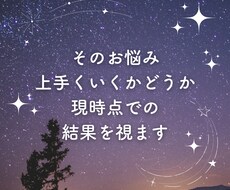 上手くいくかどうか、現時点での結果を視ます イメージ1