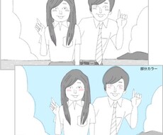 わかりやすい【絵コンテ／プレゼン用途】を描きます ◆【お急ぎ 深夜対応可】「部分カラー」選べます