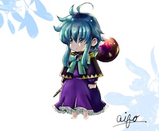 ゲーム内で使用するキャラクターのイラスト作成します ソシャゲ風のちびキャラやアイコン描きます！