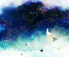 黒を基調とした幻想ファンタジー背景イラスト描きます 空や宇宙。不思議な空間をお届けします。印刷郵送もok！