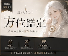 方位鑑定❣️旅行・引っ越しなど開運方位お調べします イメージ1