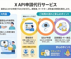 XのAPI申請代行します イメージ1
