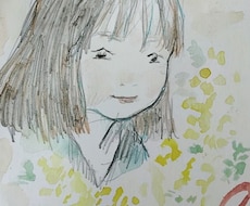 優しい雰囲気の似顔絵を制作します イメージ1