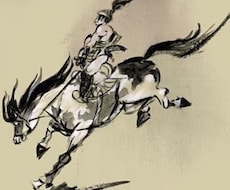 墨絵風イラスト描きます 趣のあるポスター、商品ラベルなどに！