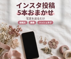 ハンドメイド作家さんのインスタ投稿を5本作ります イメージ1
