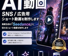 AI動画｜SNS/広告用ショート動画を制作します TikTok/Instagram/YouTube対応