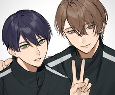 柔らかなタッチで、魅力的な男性お描きします アニメ調×リアルな質感の融合。アイコン･立ち絵など制作します
