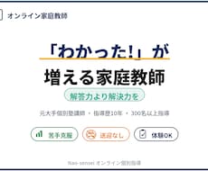モニター価格＿小中学生のオンライン家庭教師をします イメージ1