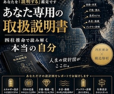 あなたの「取扱説明書」を四柱推命で作ります イメージ1