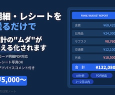 明細・レシートをAIで家計分析しますます 送るだけで支出の原因が見える化されます