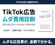 現役運用者がTikTok広告を診断します 「素材が当たらない」を数値で解明。CSVを送るだけで診断