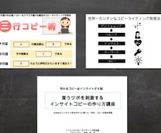超簡単！売るコピー速習教材３点セットお売りします すぐ作れる！学べる！ 売れるコピー作成最強教材３点セット