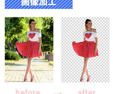 通販・ネットショップで使用する商品画像を白抜きます イメージ1