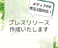 メディアの目にとまるプレスリリース作成いたします メディアの目にとまるリリース作成でPR、宣伝のサポートします