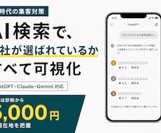AIで自社が推薦されるか実測します 3つのAI横断で、自社の引用状況を実測レポート化します
