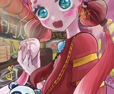 個性的な女の子のイラスト作成します イメージ1