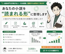 あなたの小説を”読まれる形”に整理します イメージ1