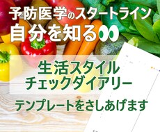 生活スタイルチェックテンプレートをさしあげます イメージ1