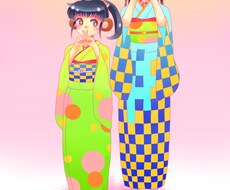 女の子の全身イラスト・SNSアイコン描きます 可愛い女の子のイラストが欲しいあなたにオススメです！
