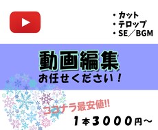 YouTube等の動画編集行います イメージ1