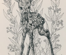 本の挿絵のような、繊細でおしゃれなイラスト描きます 動物や植物など、西洋の絵本の挿絵のような雰囲気のあるイラスト