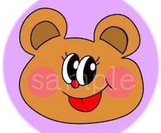 POPで可愛い動物アイコン描きます Twitterやブログなどに使えます☆