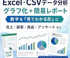 Excel・CSVデータを分析しレポート化します イメージ1