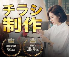 思わず目を引く! "思いが伝わる"チラシを作ります サービス案内・店舗紹介・求人案内など 動画と連携もOK!!