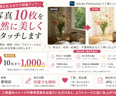 写真10枚を用途に合わせてレタッチします イメージ1
