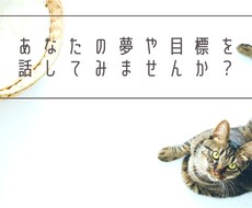 あなたの夢や目標を聞きます イメージ1