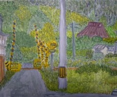 透明水彩絵の具を使って風景イラストを描きます イメージ1