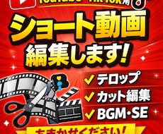 ショートやTikTokテンポよく見やすく編集します イメージ1