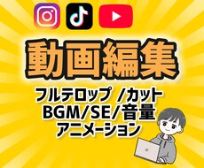 初回様3000円！丸投げOK!動画編集致します イメージ1