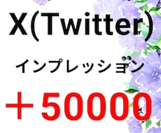 X(Twitter)のインプレッション増加させます イメージ1
