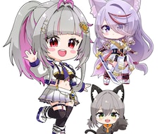 アニメ風のかわいいSDキャラ描きます イメージ1
