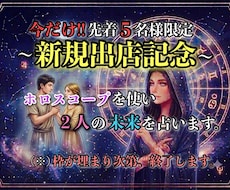 ホロスコープで2人の未来を占います イメージ1