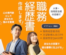 採用担当者目線で職務経歴書を作成します ヒアリングシートに答えるだけ｜強みを引き出して通る書類に