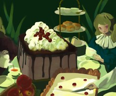 雰囲気のある厚塗り1枚絵作成いたします イメージ1