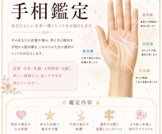 今の自分と未来の可能性を手相で読み解きます イメージ1