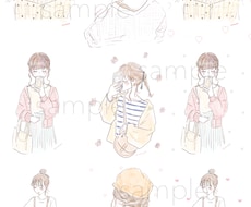 アナログ〇﻿ほんわかイラスト︎︎〇描きます SNSのアイコン、プレゼントにオススメです¨̮